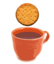 Dunk a biscuit in tea