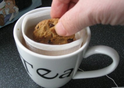 Dunking a Maryland Cookie with Cookie Catcher